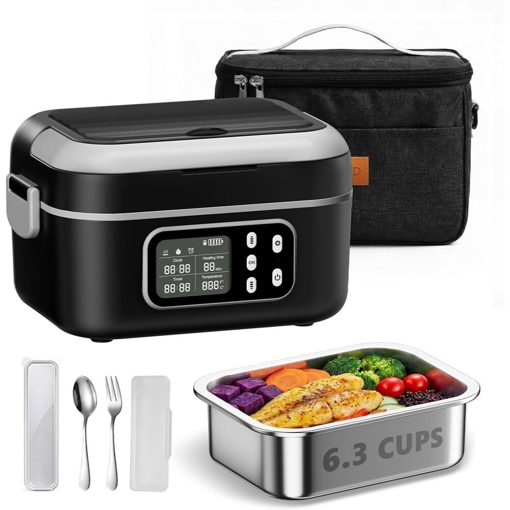 Cordless Electric Lunch Box for Adults, 27000mAh & 6.3 Cups Rechargeable NIB